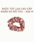 Buộc Tóc SUNDAY 100% Lụa Mulberry Ngăn Xơ Rối Tóc - Size M | Mulberry Silk Scrunchie Size M