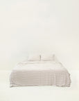 Organic Bamboo Bedding - Espresso Stripes