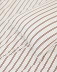 Organic Bamboo Bedding - Espresso Stripes
