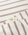 Organic Bamboo Bedding - Espresso Stripes