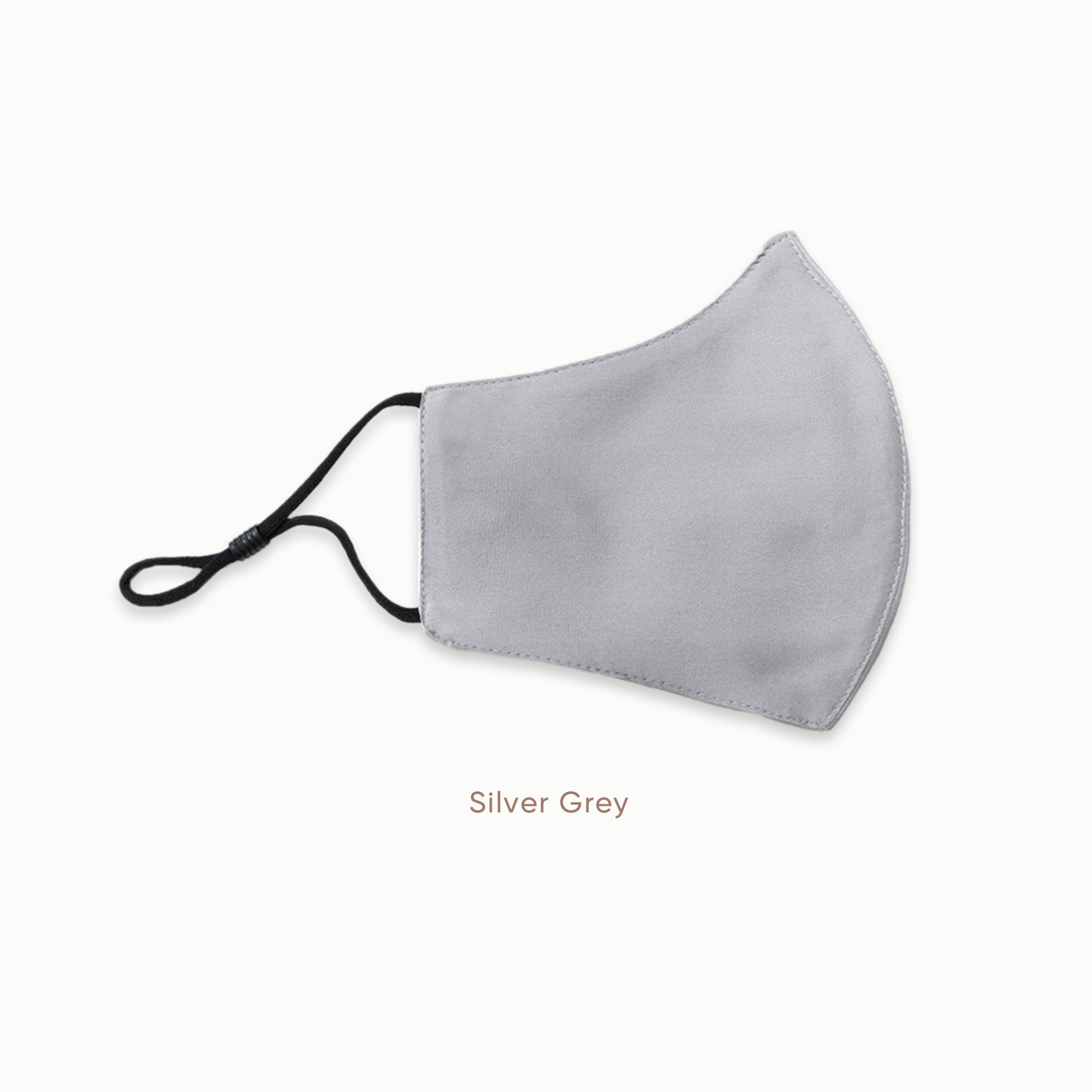 Mulberry Silk Face Mask - Silver Grey