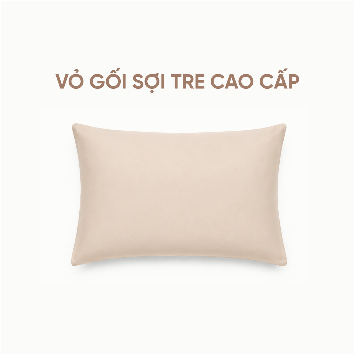 Vỏ Gối Sợi Tre Cao Cấp Mềm Mịn, Thoáng Mát SUNDAY
