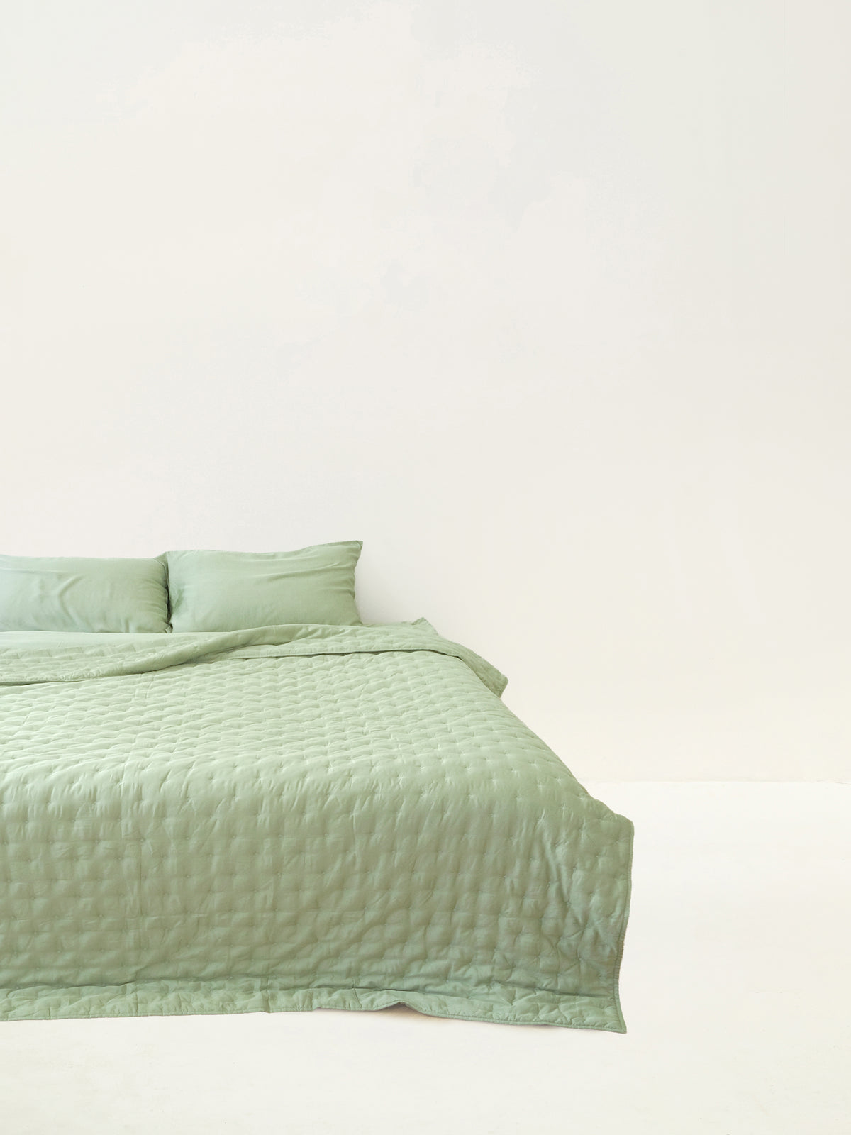 Organic Bamboo Quilted Duvet - Sage