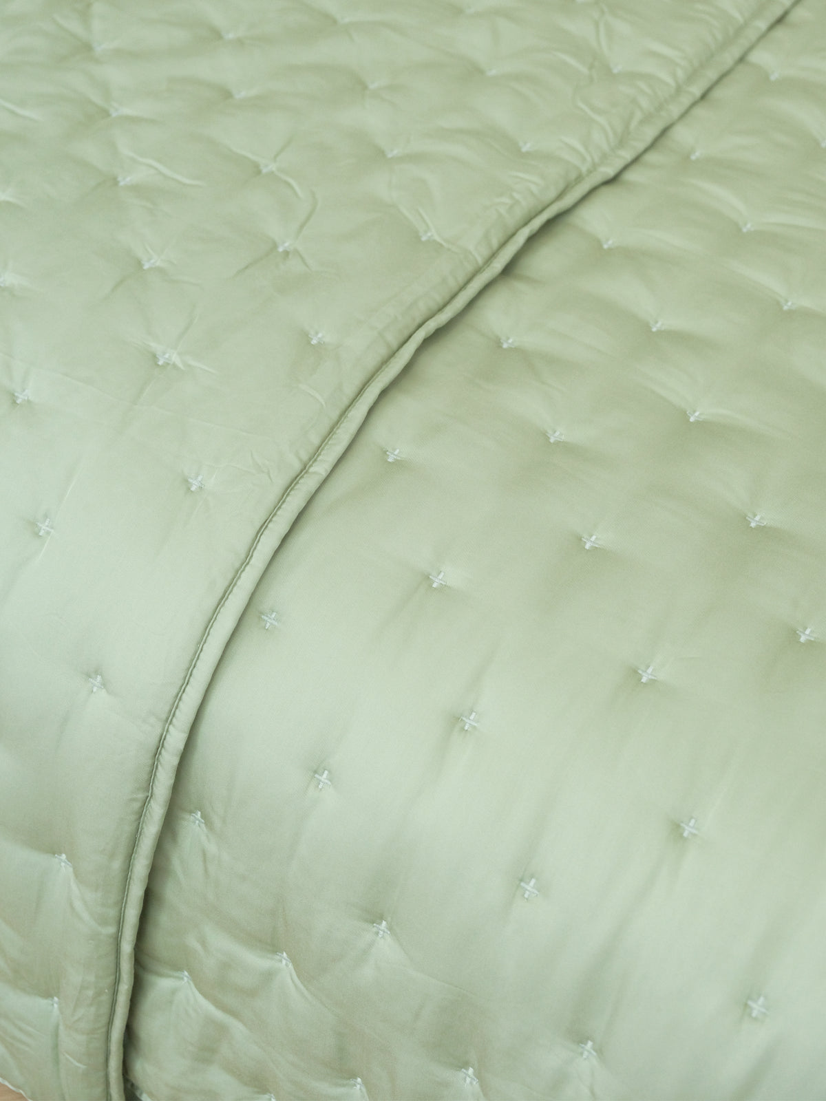 Organic Bamboo Quilted Duvet - Sage