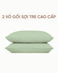 Set 2 Vỏ Gối Sợi Tre Cao Cấp Mềm Mịn, Thoáng Mát SUNDAY