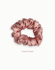 Mulberry Silk Scrunchie ( Medium) - French Rose