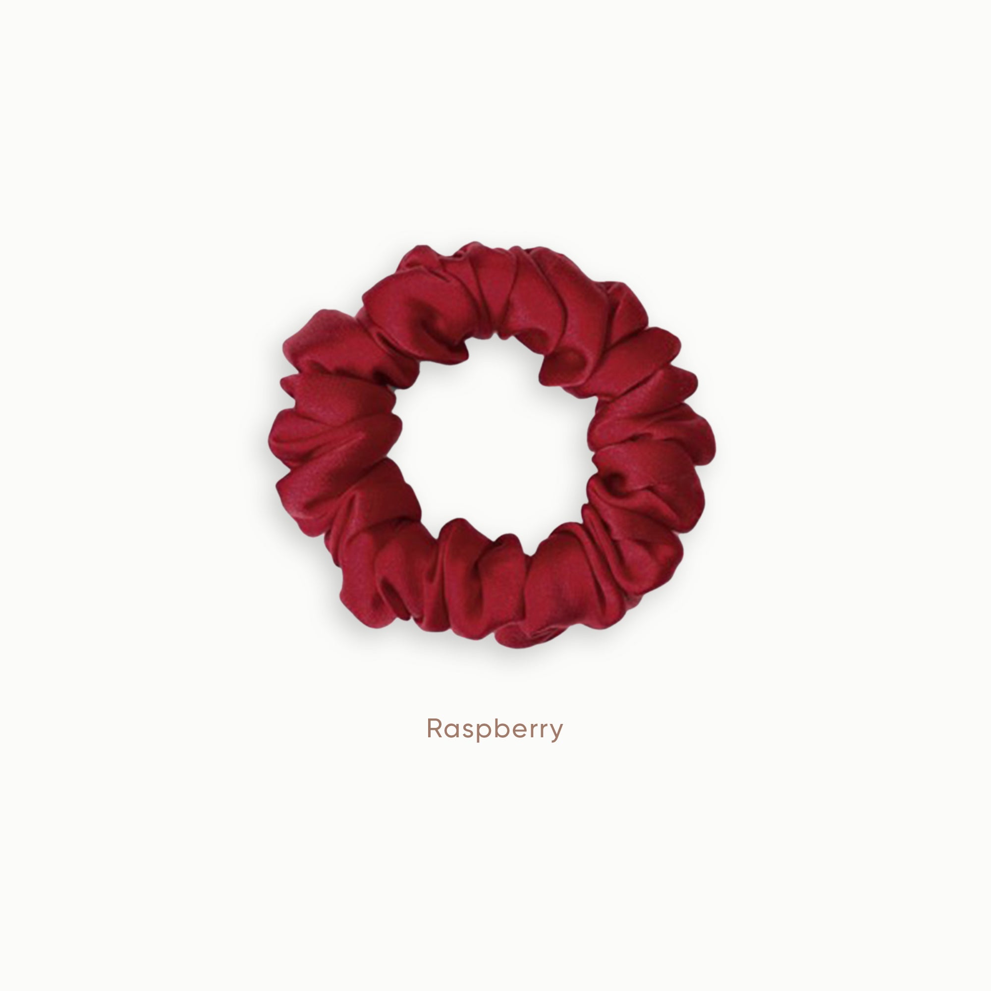 Mulberry Silk Scrunchie ( Medium) - Raspberry