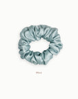 Mulberry Silk Scrunchie ( Medium) - Mint