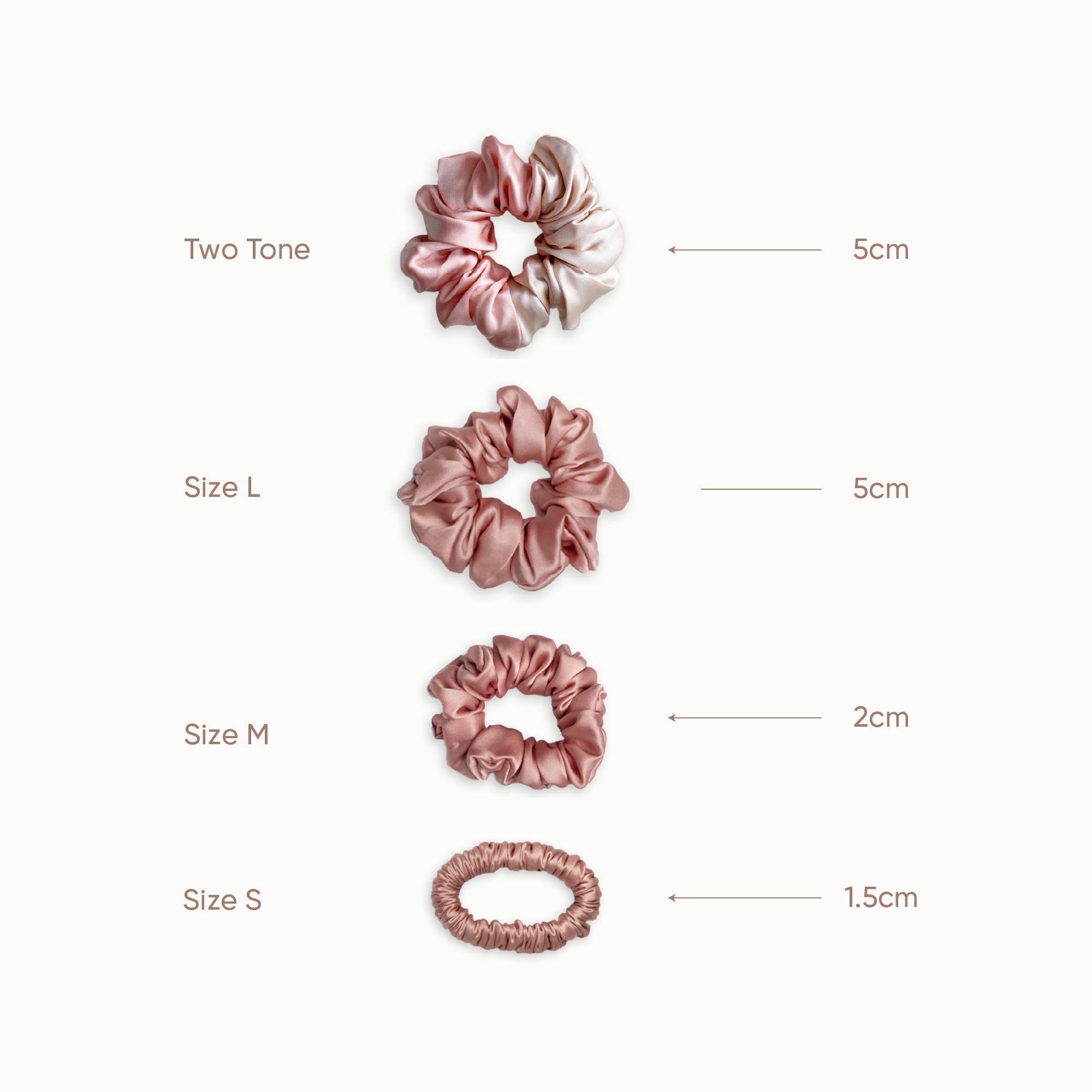 Mulberry Silk Scrunchie (Small) - Raspberry