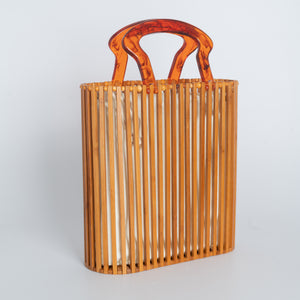 Bamboo Tote Bag with Acrylic Handle
