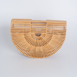 Bamboo Hand Bag Half Moon