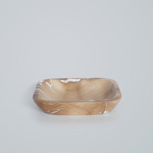Mango Wood Bowl - Marble Square Shallow