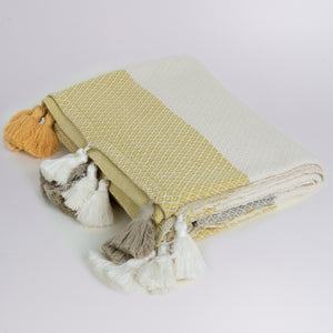 Cotton Handwoven Throw Blanket