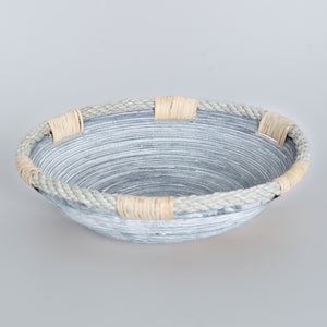 Spiral Bamboo Plate - Indigo